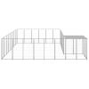 Dog Kennel Silver 169.3 ft¬≤ Steel