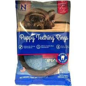 Bone Puppy Teething Ring Blueberry Flavor (Option: 1 count)