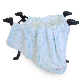 Whisper Dog Blanket (Color: Aqua, size: SM)